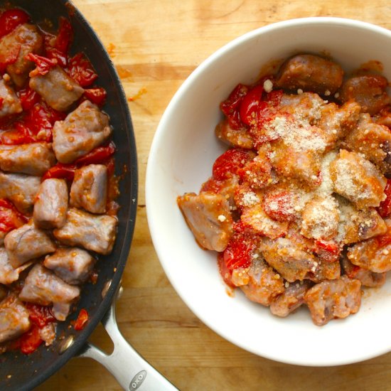 Potato Gnocchi in Tomato Sauce