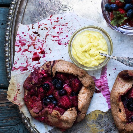 Whole Wheat Vegan Berry Galette