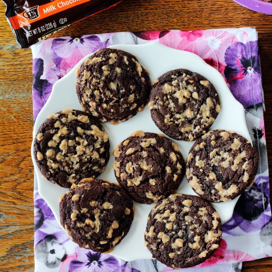 Heath Bar Toffee Chocolate Cookies