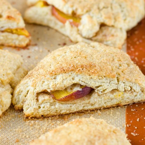 Peaches and Cream Biscones