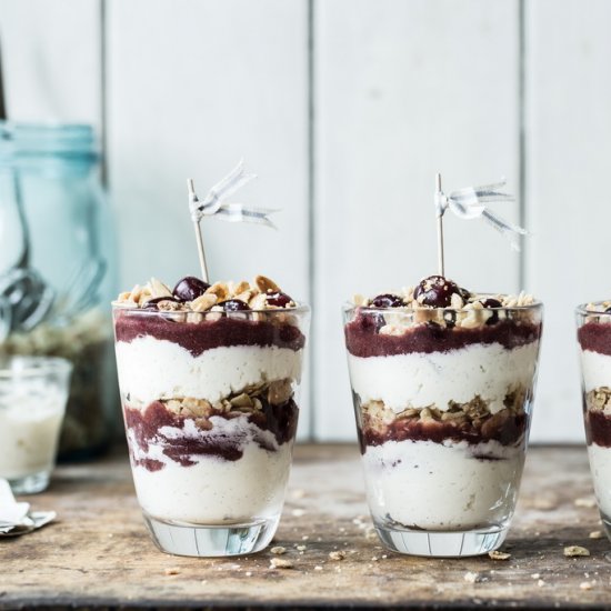 Cherry and Mascarpone Trifles