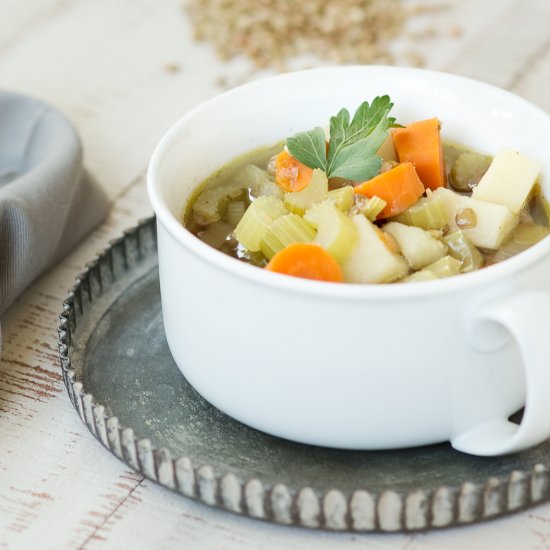 Hearty Potato Lentil Soup