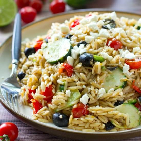 Greek Orzo Pasta Salad