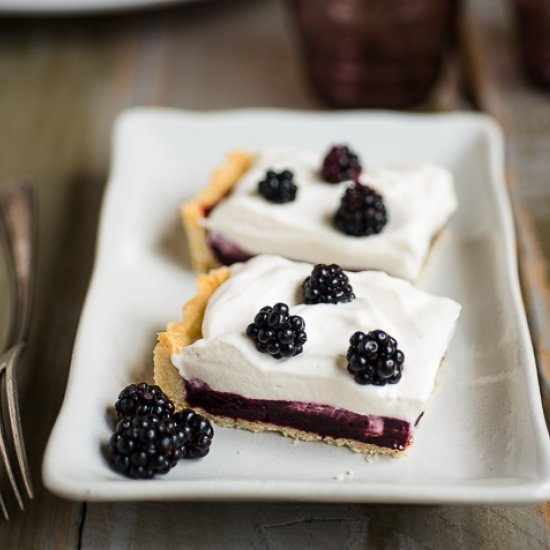 Blackberry Kahlua Cream Tart