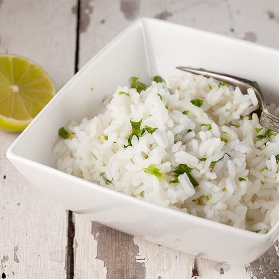 Lime cilantro rice