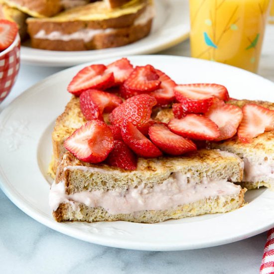 Strawberry Stuffed French Toast