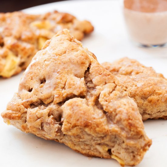 Glazed Apple Spice Scones