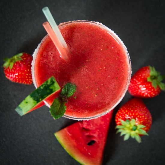 Watermelon & Strawberry Smoothie