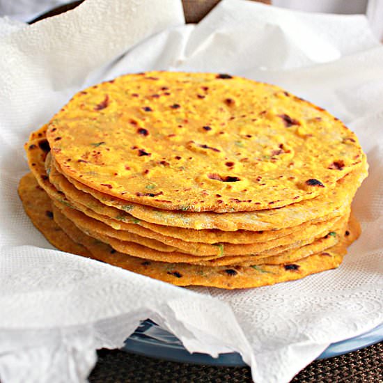 Pumpkin Parathas ( Flat Breads )