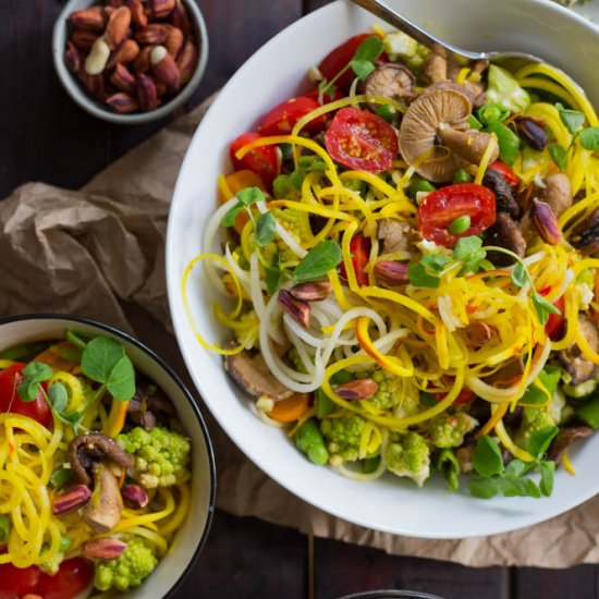 Spicy Beet Noodle Salad