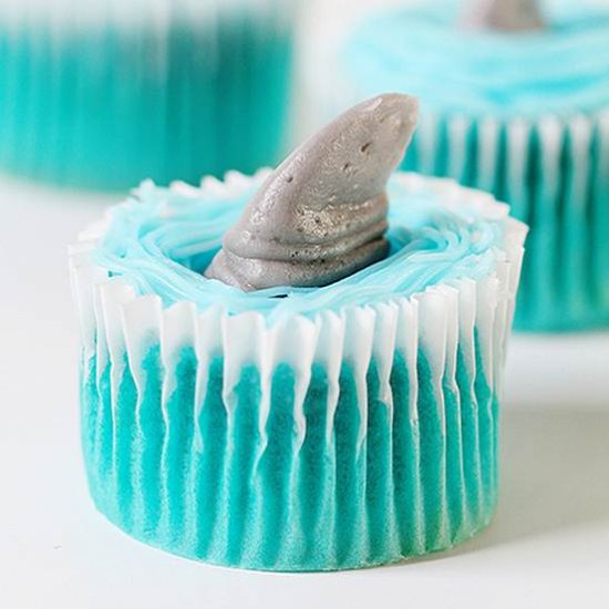 Shark Fin Cupcakes