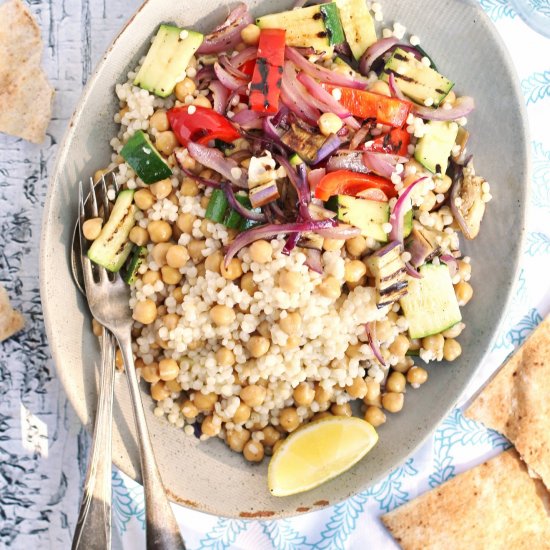 Chickpea Vegetable Couscous Salad