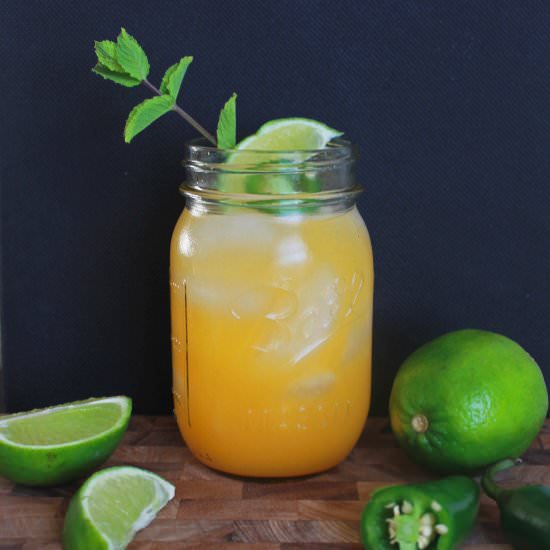 Jalapeño Mango Rum Cocktail