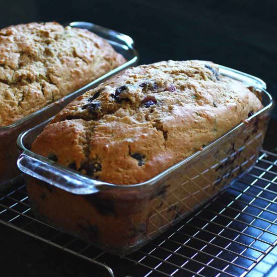 Fresh Blueberry Zucchini Bread