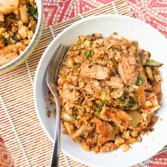 Kimchi Fried Cauliflower Rice