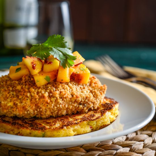 Fried Chicken with Corn Cakes