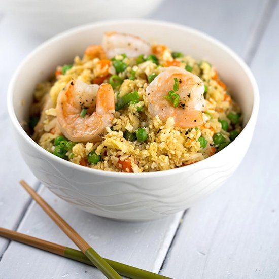 Shrimp Fried Cauliflower Rice Bowl