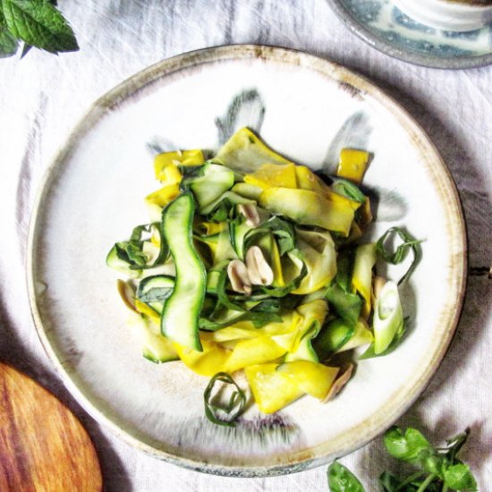 Epic Thai Peanut Zucchini Noodles