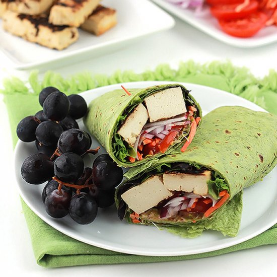 Grilled Tofu Wraps