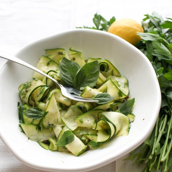 Shaved Zucchini Salad