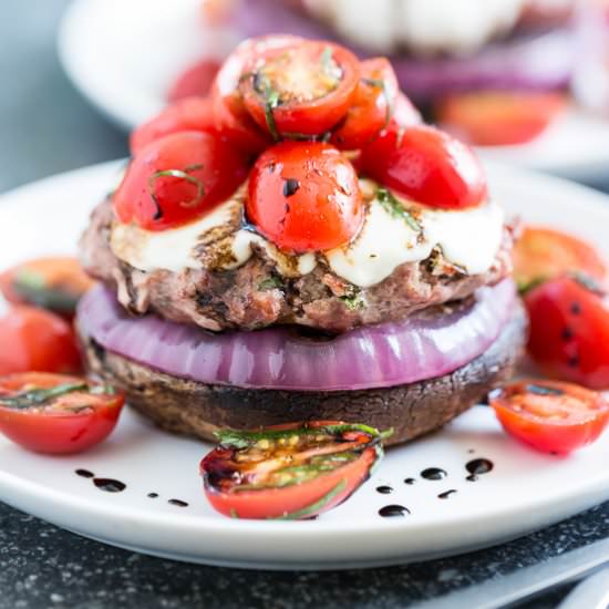 Caprese Turkey Burgers