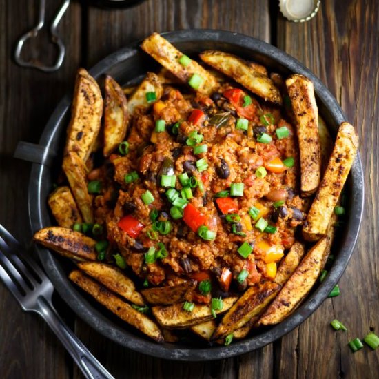 All-American Quinoa Chili Fries