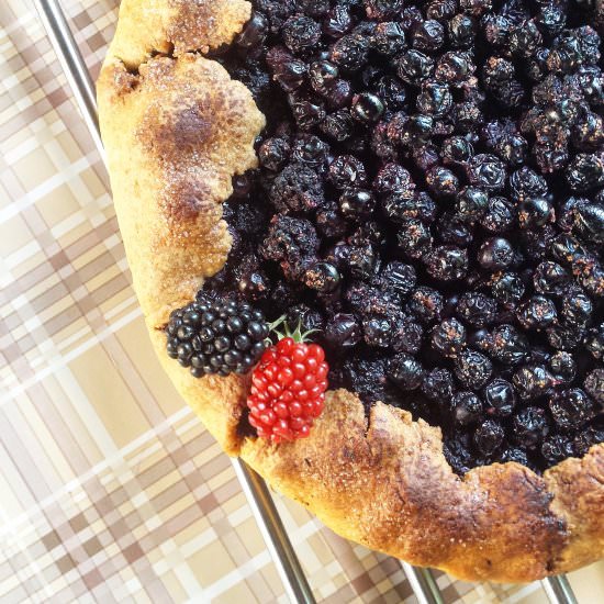 Chokeberry and Blackberry Galette