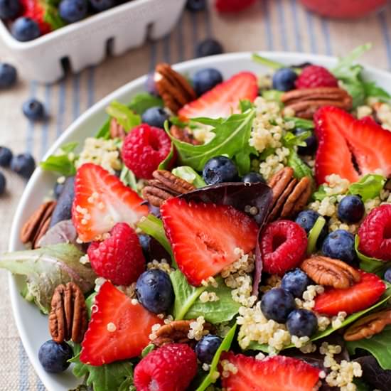 Berry Pecan Quinoa Salad