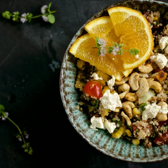 Warm Quinoa Veggie Bowl