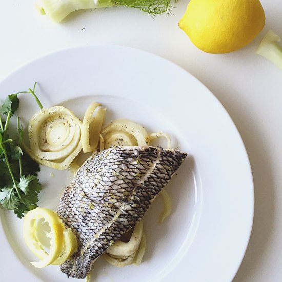 Roasted Sea Bass with Fennel