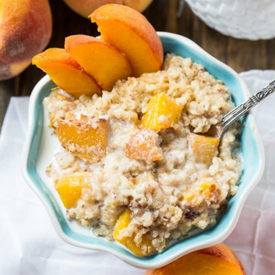 Peaches and Cream Oatmeal