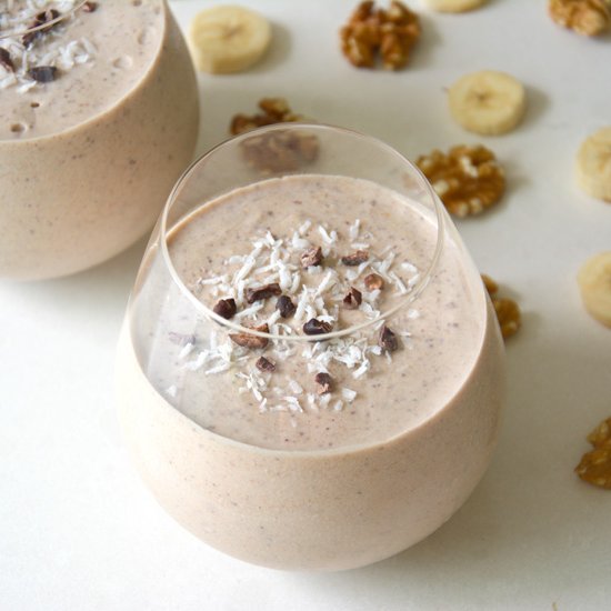 Banana Nut Smoothie with Lucuma