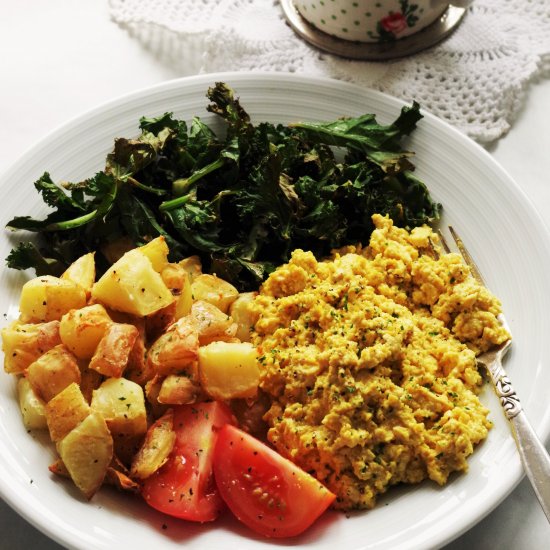 Tofu Scramble & Potato Hash