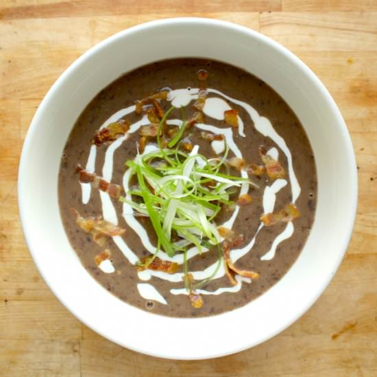 Bacon and Black Bean Soup