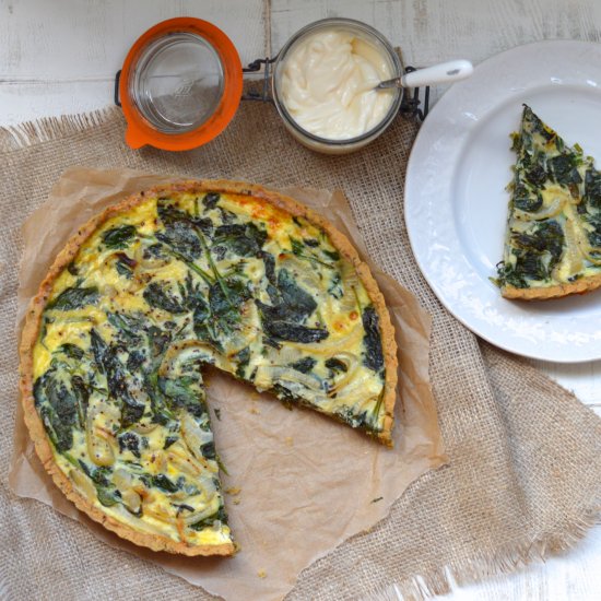 Spinach & Onion Quiche