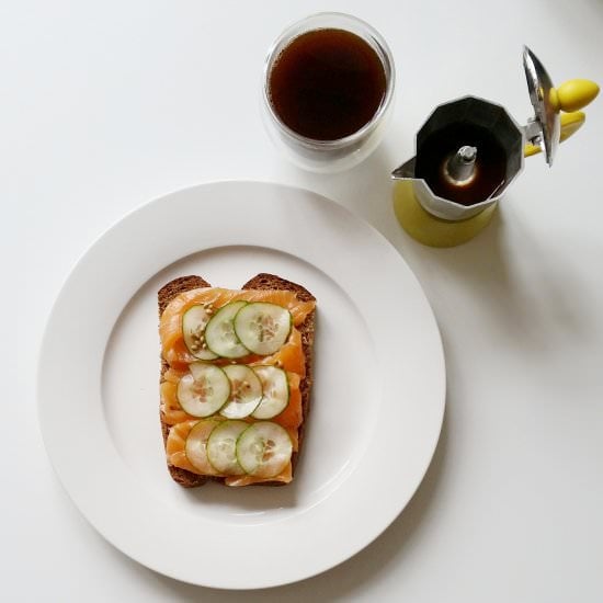 Gravlax and Cucumber Pickle.