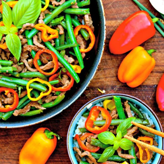 Asian Beef and Green Beans Stir-fry