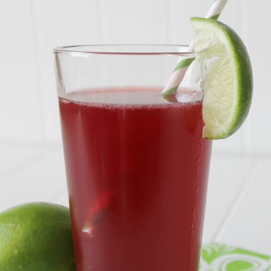 Cherry Lime Rickey Mocktail