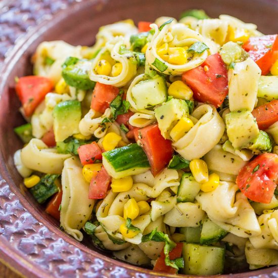 Garden Fresh Tortellini Pasta Salad