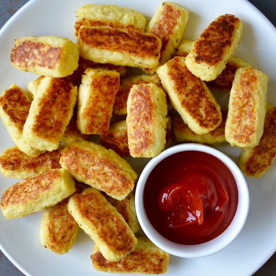 5-Ingredient Baked Cauliflower Tots