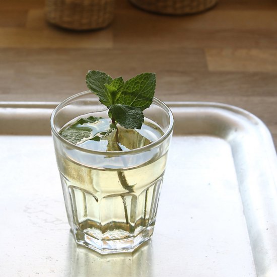 Homemade mint syrup