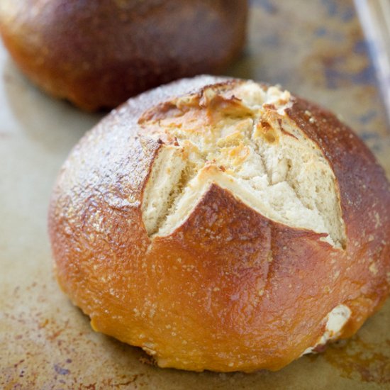 {Fool Proof} Homemade Pretzel Bread