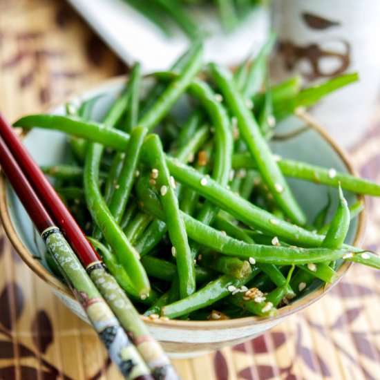 Sesame Ginger Haricot Verts