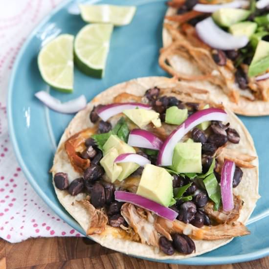 Slow Cooker Pork Tostadas