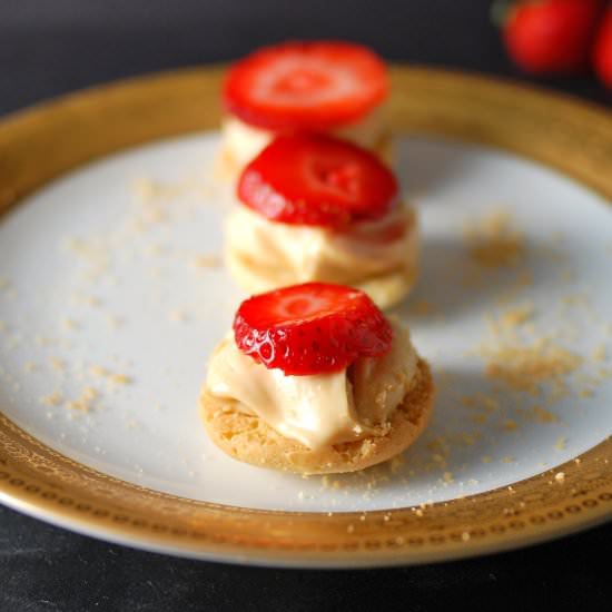 No Bake PB&J Cheesecake Bites