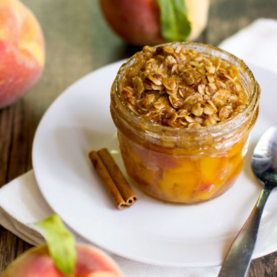 Single Serving Peach Crisp