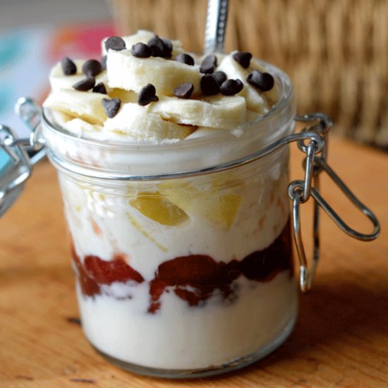 Banana Split Breakfast Parfait