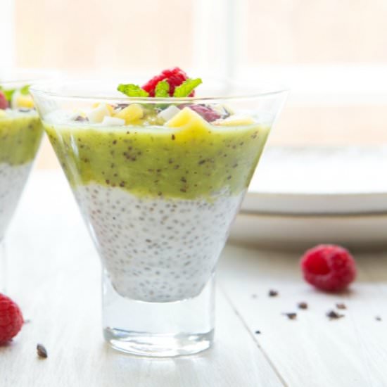 Tropical Chia Pudding Parfait