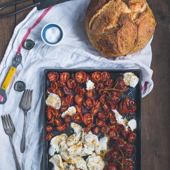 Fresh Mozzarella with Roasted Tomatoes