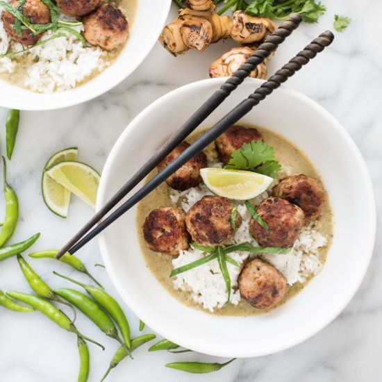 Thai Green Curry Meatballs